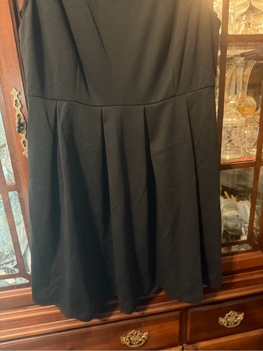 Elle Black Sleeveless Fit-and-Flare Dress - Picture 3 of 3